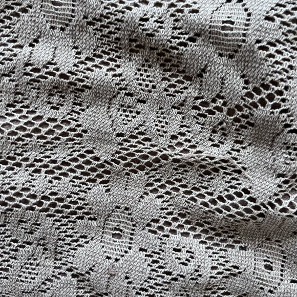 Olive Khaki Lace Trim Hoodie Tunic Top 3/4 Sleeve Cotton Pullover Plus Size 3X - Picture 4 of 7